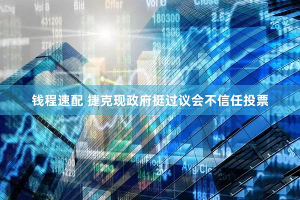 钱程速配 捷克现政府挺过议会不信任投票