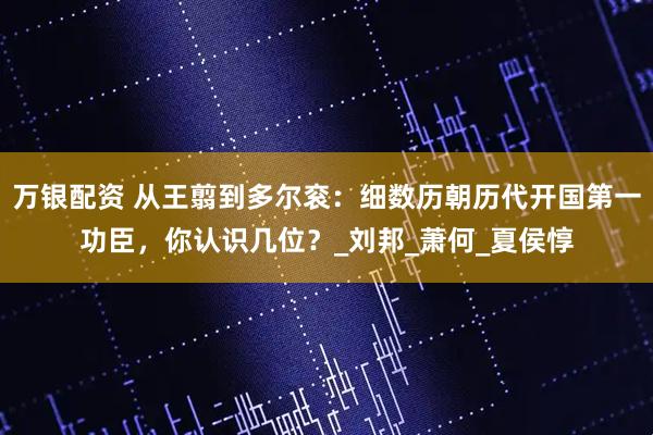 万银配资 从王翦到多尔衮：细数历朝历代开国第一功臣，你认识几位？_刘邦_萧何_夏侯惇