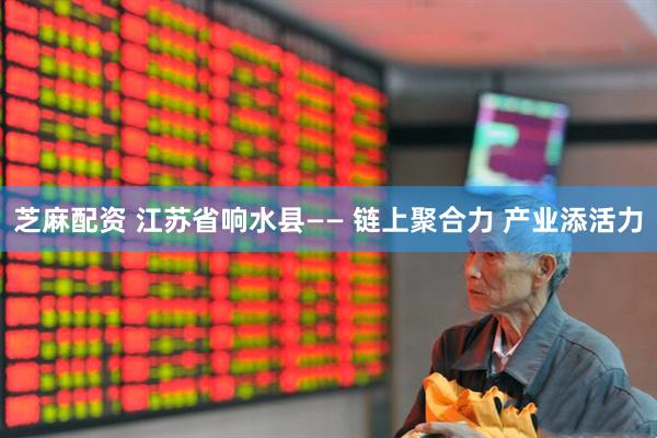 芝麻配资 江苏省响水县—— 链上聚合力 产业添活力